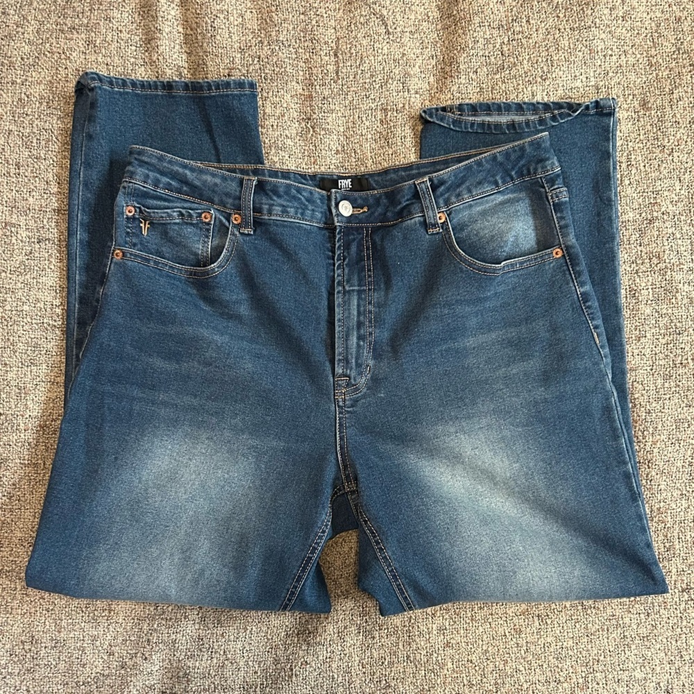 Frye High Rise Straight Leg Jean